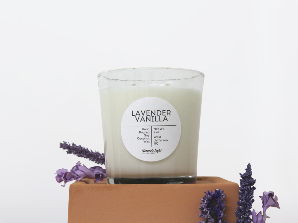 Lavender Vanilla - Scented Coconut Wax Candle